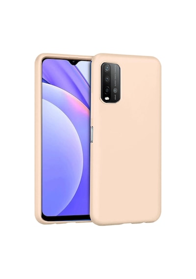 Redmi 9t Kılıf Nano İçi Kadife Silikon - Pudra Bz8683140313845