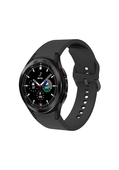 Kilifone - Samsung Watch 4 40mm 20mm Uyumlu - Kordon Silikon Kordon - Krd-50 - Siyah - T19020