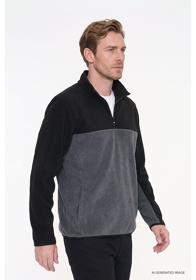 AC&Co / Altınyıldız Classics Erkek Siyah-Antrasit Standart Fit Günlük Rahat Çift Renkli Polar Spor Sweatshirt 4A5221100015SSAS AC&Co / Altınyıldız Classics Erkek Siyah-Antrasit Standart Fit Günlük Rahat Çift Renkli Polar Spor Sweatshirt 4A5221100015SSAS