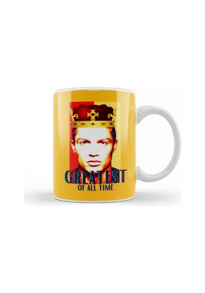 The King Cristiano Ronaldo Greatest Of All Time Kupa Bardak Porselen Karışık