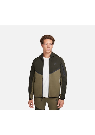 Nike Sportswear Tech Fleece Windrunner Ss25 Full-zip Hoodie Erkek Sweatshirt-sportxoutlet Haki