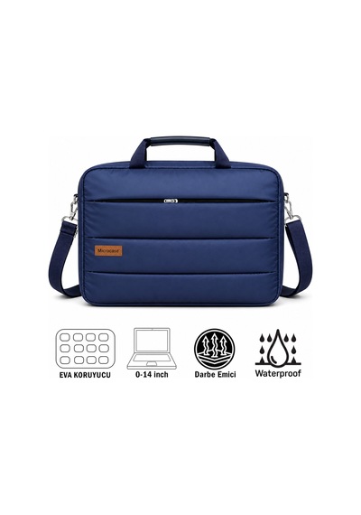 Macbook Pro 14 İnch M5 2025 İle Uyumlu Notebook Macbook Evrak Çantası Lacivert Al5496 Laptop Çantası