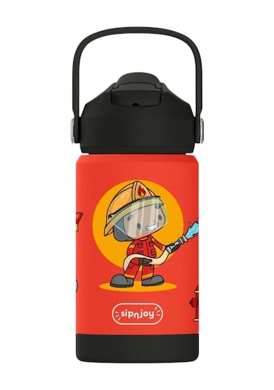 Sipnjoy - Flipsip Çocuk Su Termosu 360 Ml - Firefighter Buddy