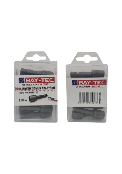Bay-tec Manyetik Somun Anahtarı Mu2170 8x45 Mm 12 Adet