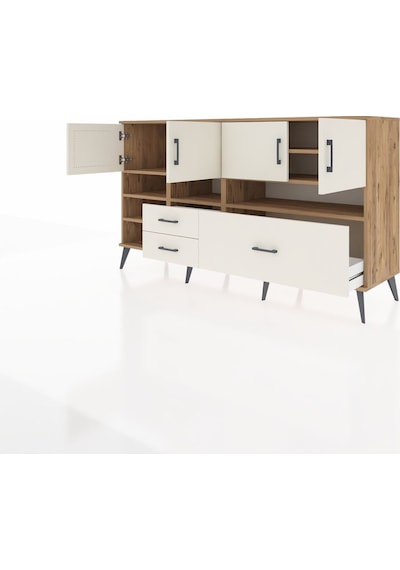 Hyperion Konsol 8 Raflı 3 Çekmeceli 4 Kapaklı 176x44x99 Çam-aytaş Çam-aytaşı Hyperion Konsol 8 Raflı 3 Çekmeceli 4 Kapaklı 176x44x99 Çam-aytaş Çam-aytaşı