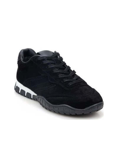 Pisagor Ps-55161 Kadın Hakiki Deri Sneakers Spor Ayakkabı Siyah