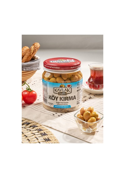 500 Gr Köy Kırma Yeşil Zeytin