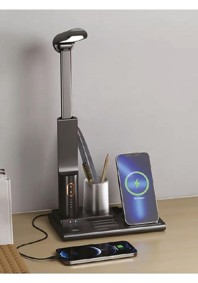 Tr W799 Premium 3'ü 1 Arada Masaüstü Wireless Telefon Tutacağı & Şarj Aleti