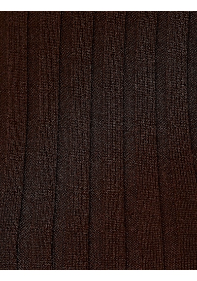 Koton Koton X Sima Tarkan - Balıkçı Yaka Triko Kazak Uzun Kollu Slim Fit Kahverengi 5wak90512ht Kahve