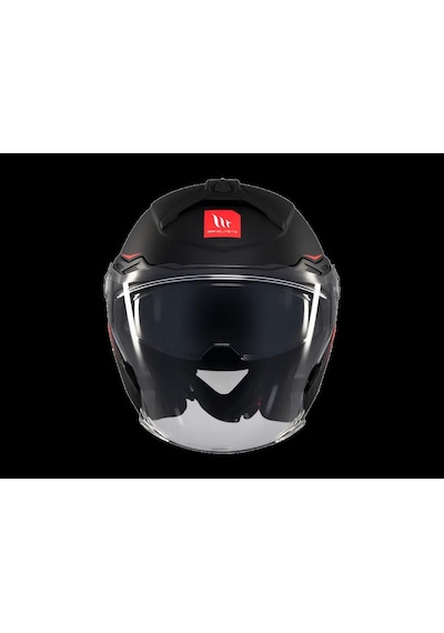 Mt Helmets Mt Cosmo Sv Çenesiz Gözlüklü Motosiklet Kaskı Mat Siyah