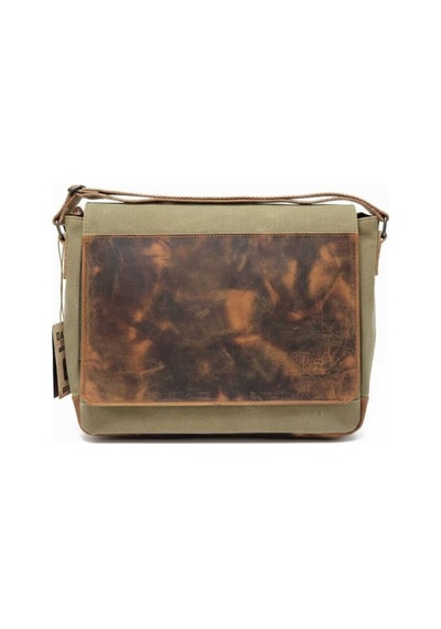 Dark Cotton Boıse Computer Bag Omuz Çantası Camel