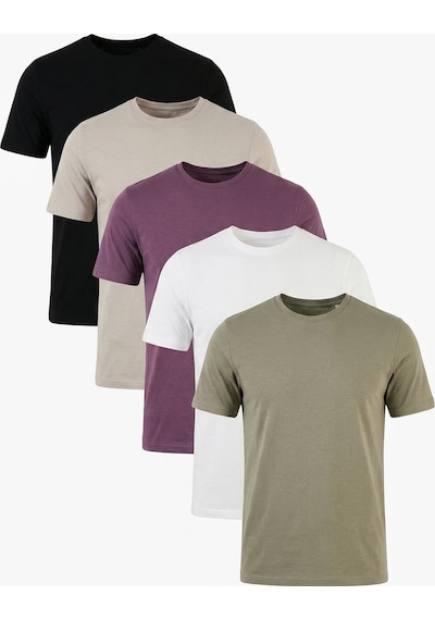 Buratti Pamuklu Regular Fit Bisiklet Yaka 5'li Paket T Shirt Erkek T Shirt 59020204s5 Siyah-mürdüm-vizon Yeşili-kül-ekru
