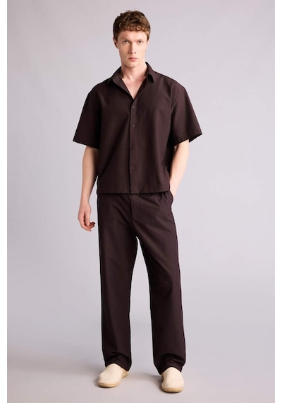 Defacto Baggy Fıt Pantolon F7803ax26smbn337 Kahve-bn337