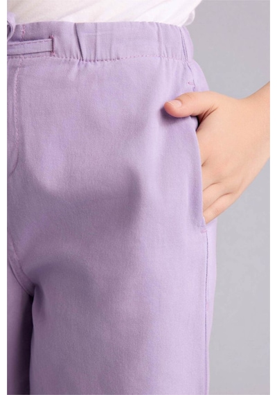 Defacto Wıde Leg Düz Paça Gabardin Pantolon Kız Çocuk G0607a826smpr143 Mor-pr143 Defacto Wıde Leg Düz Paça Gabardin Pantolon Kız Çocuk G0607a826smpr143 Mor-pr143