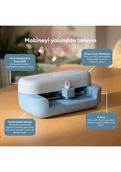 Cricut 2012185 Joy 2 Başlangiç Paketi Kesi Ci Maki Ne + Sarf Malzemeleri Paketi
