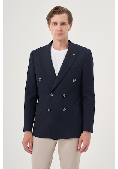 Morven Erkek Lacivert Poliviskon Kruvaze Desenli Slim Fit Sivri Yaka Ceket 25ms002022200 Lacivert Morven Erkek Lacivert Poliviskon Kruvaze Desenli Slim Fit Sivri Yaka Ceket 25ms002022200 Lacivert