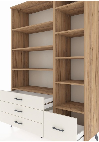 Hyperion Dolap 9 Raflı 4 Çekmeceli 132x44x195 Çam-çam/aytaşı Çam Hyperion Dolap 9 Raflı 4 Çekmeceli 132x44x195 Çam-çam/aytaşı Çam