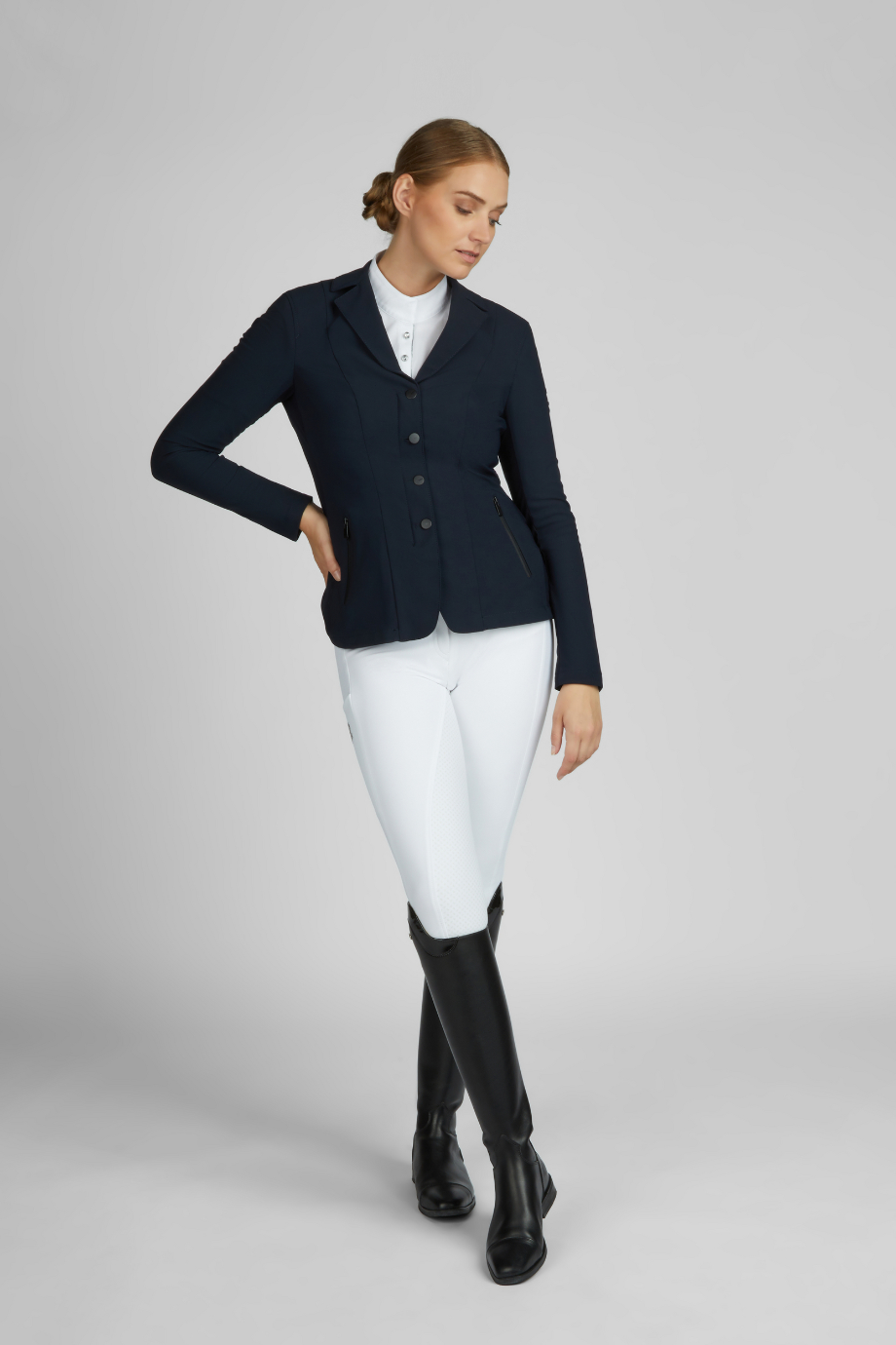 Pikeur Talia Show Jacket Hafif Nefes Alabilir Kadın Binici Ceketi Lacivert