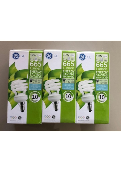 6 Adet General Elc. E 14 Tasarruflu Lamba 12w 55w 665 Lümen 65