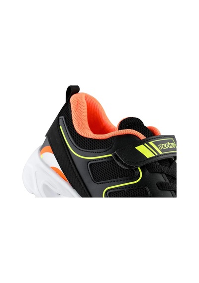 Pepino P-1623 Çocuk Spor Ayakkabı Siyah Turuncu Sarı Çok Renkli