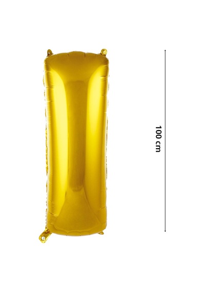 I Harf Folyo Balon. 100 CM - Altın