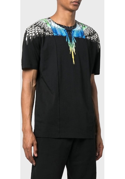 Marcelo Burlon Erkek T Shirt Cmaa018s23jer0061009 Siyah