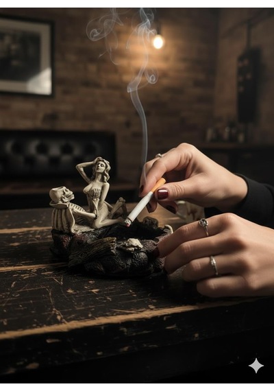 Gotik Dekoratif İakelet Küllük Biblo