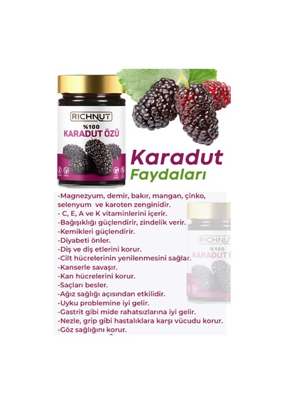 %100 Karadut Özü 400 Gr Diğer