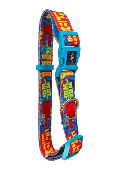 Design Köpek Gezdirme Kayışı Geri Dönüştürülmüş, Kadifemsi Dokulu, Çift Kilitli Karabina Kanca, 360 Dönüşlü, Dayanıklı & Şık Tasarım, Mavi, Large Çok Renkli