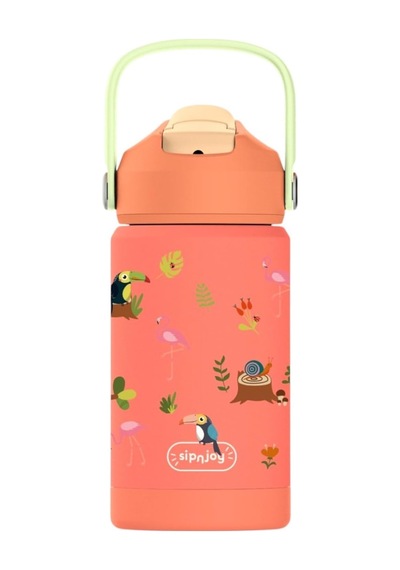 Sipnjoy - Flipsip Çocuk Su Termosu / 360 Ml - Jungle Jam Çok Renkli