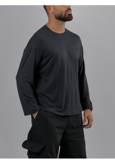Cocopelli Antrasit Bisiklet Yaka Basic Erkek Sweatshirt Coc3548