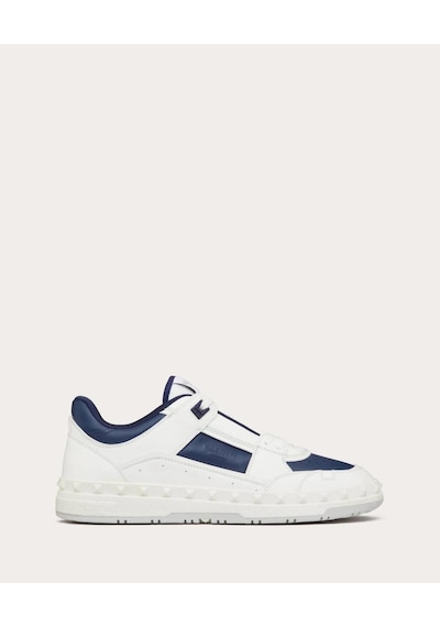 Valentino Garavani Freedosts Low - Top Sneaker In Calfskin Beyaz