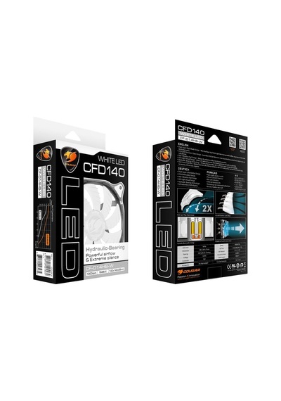 COUGAR 140MM CF-D14HB-W BEYAZ LED KASA FANI