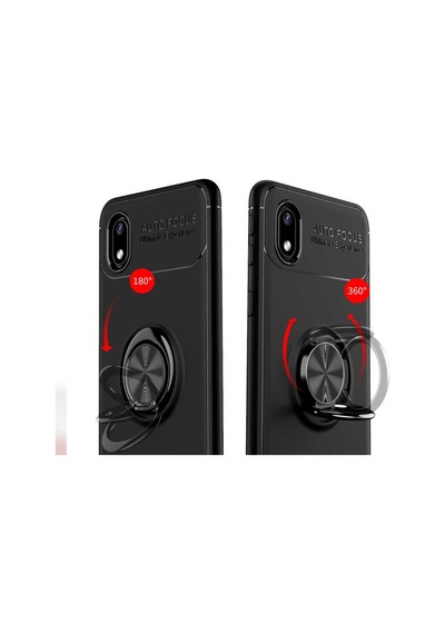 Samsung Uyumlu Galaxy A01 Core Kılıf Yüzüklü Magnetli Ravel Case