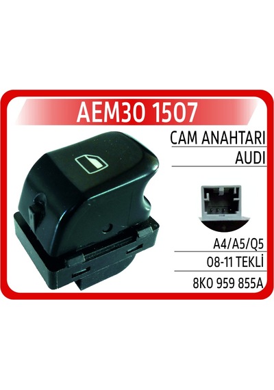 Aem Cam Anahtarı A4/a5/q5 08-11 Sağ Aem30 1507 8k0959855a