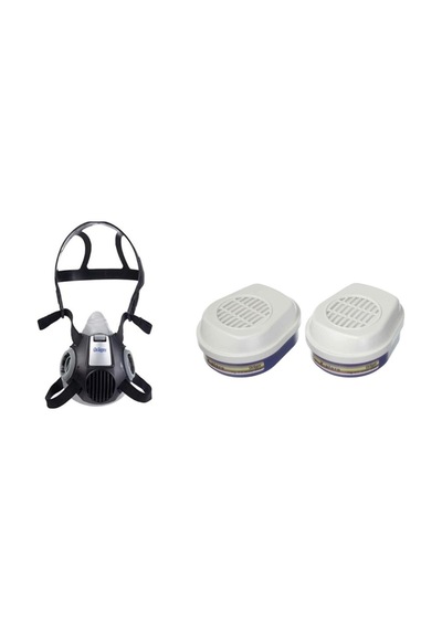Drager X-plore 3300 Yarım Yüz Maskesi + A1b1e1k1 Hg P3 R D Filtre 6738817