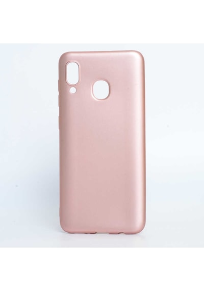 Samsung Uyumlu Galaxy A20 Kılıf Zore Premier Silikon Kapak-Siyah