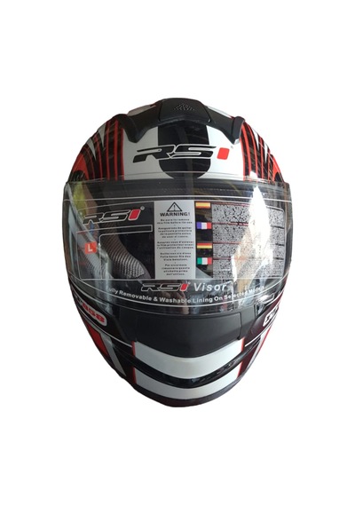 Rs1 Fuulface Kask Kırmızı - Siyah