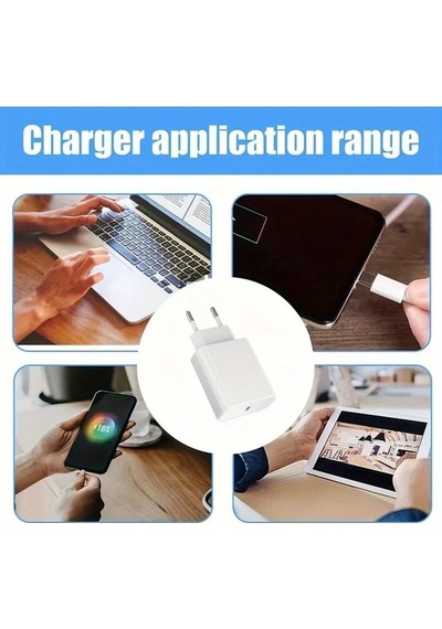 Wangxi 35w Hızlı Şarj Cihazı 1m Type C Şarj Kablolu Usb Type C Portlu Apple Uyumlu iPhone 16 15 İpad İçin