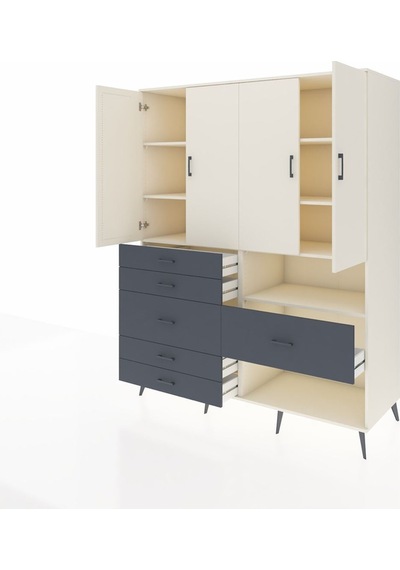 Kronos Gardrop 7 Raflı 6 Çekmeceli 4 Kapaklı 176x59x221 Aytaşı-aytaşı/antrasit Aytaşı/antrasit Kronos Gardrop 7 Raflı 6 Çekmeceli 4 Kapaklı 176x59x221 Aytaşı-aytaşı/antrasit Aytaşı/antrasit