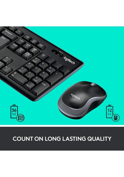 Mk270 Us Qwerty Combo Kablosuz Klavye Ve Fare Seti Siyah Diğer