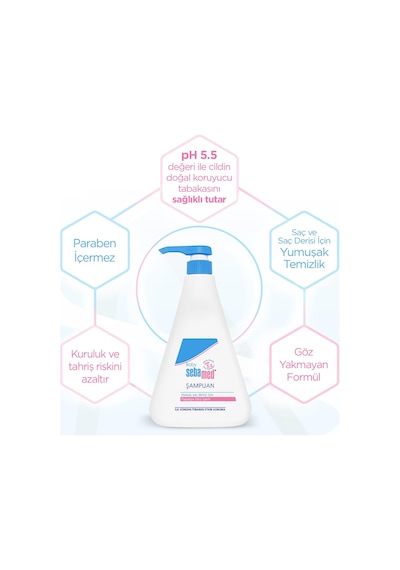 Sebamed Baby Ph 5.5 Göz Yakmayan Formül Nemlendirici Etkili Papatya Özütlü Bebek Şampuanı 750 Ml Normal