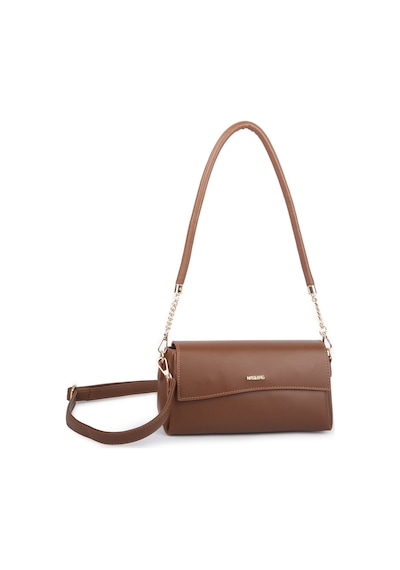 Nas Bag Kadın Sade Şık Omuz Ve Çapraz Çanta En 24 Cm Boy 12 Cm Taba Diğer