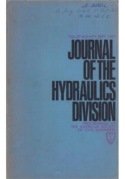 Journal Of The Hydraulıcs Division N11.1250