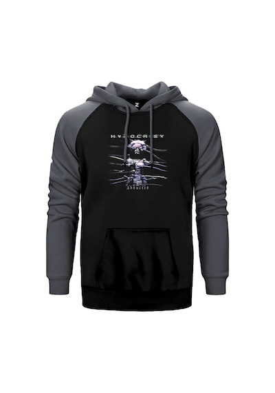 Hypocrisy Abducted Gri Renk Reglan Kol Kapşonlu Sweatshirt Gri
