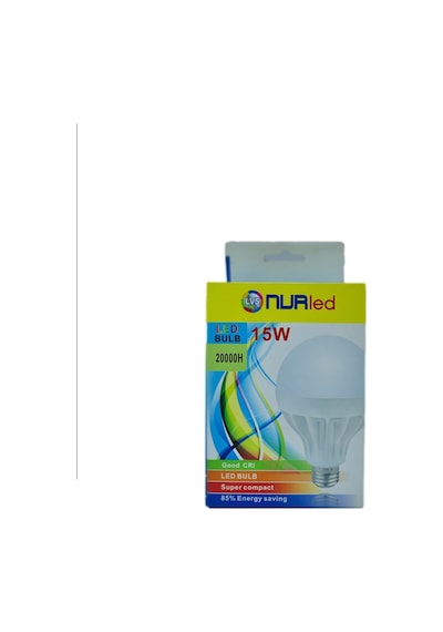 Nurled 15W 170-250V 675Lm 6500K E27 G95 Led Normal Ampul
