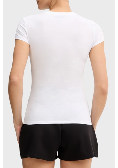 Armani Exchange Pamuklu Slim Fit Bisiklet Yaka T Shirt Bayan T Shirt Xw002327 Af10358 U0002 Beyaz Armani Exchange Pamuklu Slim Fit Bisiklet Yaka T Shirt Bayan T Shirt Xw002327 Af10358 U0002 Beyaz