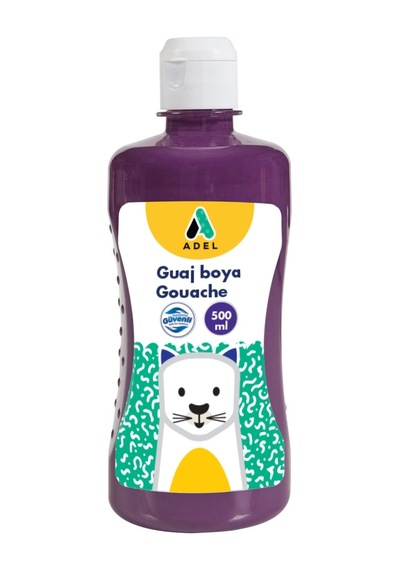 Adel Guaj Boya 500 Ml - Mor Çok Renkli