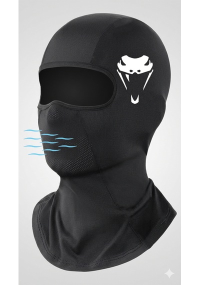 Flex Premium Reflektörlü Siyah Kar Maskesi Model 28 Balaklava Balaclava Motorsiklet Scooter Bisiklet Spor