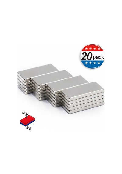 20 Adet 20Mm X 10Mm X 2Mm Köşeli Süper Güçlü Neodyum Mıknatıs